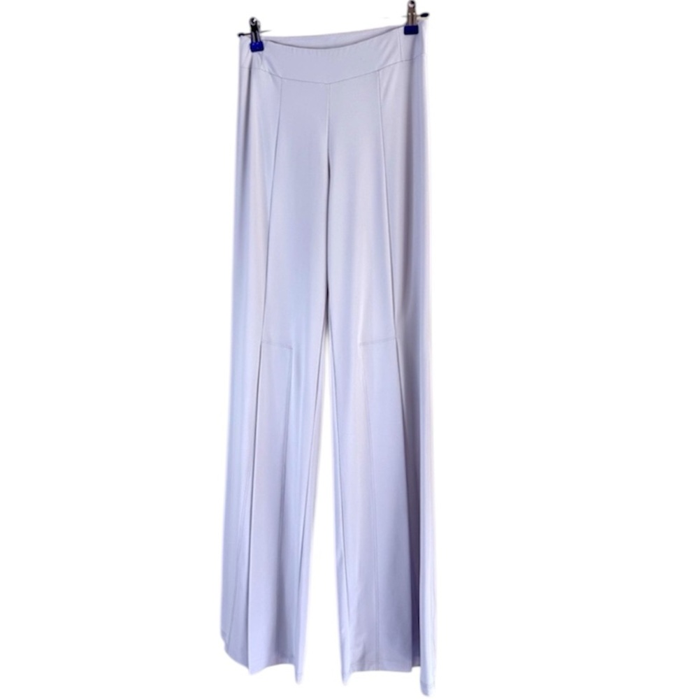 Last Tango Front Slit wide legs light gray pants size XS‎